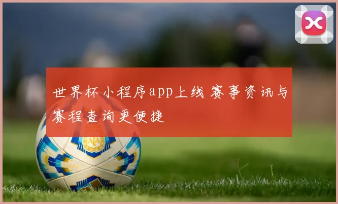 世界杯小程序app上线 赛事资讯与赛程查询更便捷