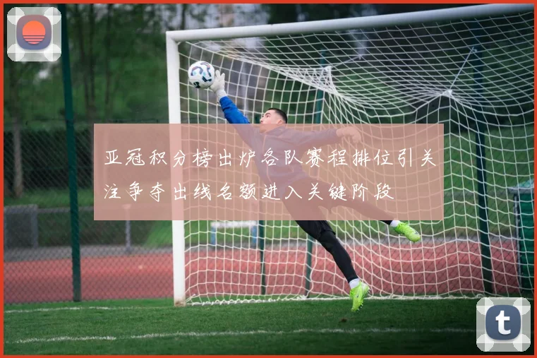 亚冠积分榜出炉各队赛程排位引关注争夺出线名额进入关键阶段